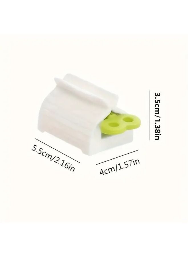 Blue Manual Lever Toothpaste Dispenser Hands Free Hygienic Squeezer Holder - Image 4
